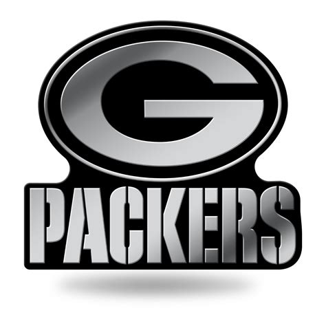 Green Bay Packers Logo 3D Chrome Auto Decal Sticker Truck Car Rico 3x3 ...