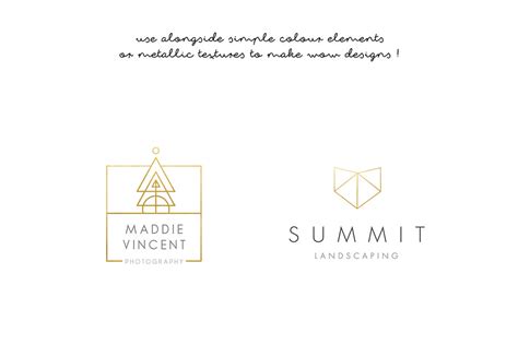 101 Geometric Logo Elements EPS PSD | Custom-Designed Illustrations ~ Creative Market