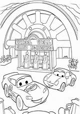 Disney Pixar Coloring Pages Cars Lamborghini sketch template