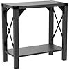 Amazon.com: IRCPEN Farmhouse End Table 23.6" Narrow Sofa Side End Table for Living Room 2-Tier ...