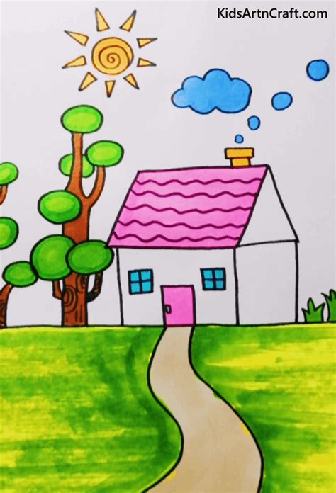 Drawing For Children, Simple Drawings For Kids, Nature Drawing For Kids, Easy Nature Drawings ...