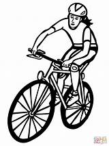 Dibujo De Mujer Ciclista Para Colorear  Dibujos Imprimir sketch template