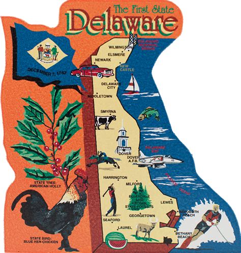 State Map, Delaware | The Cat's Meow Village