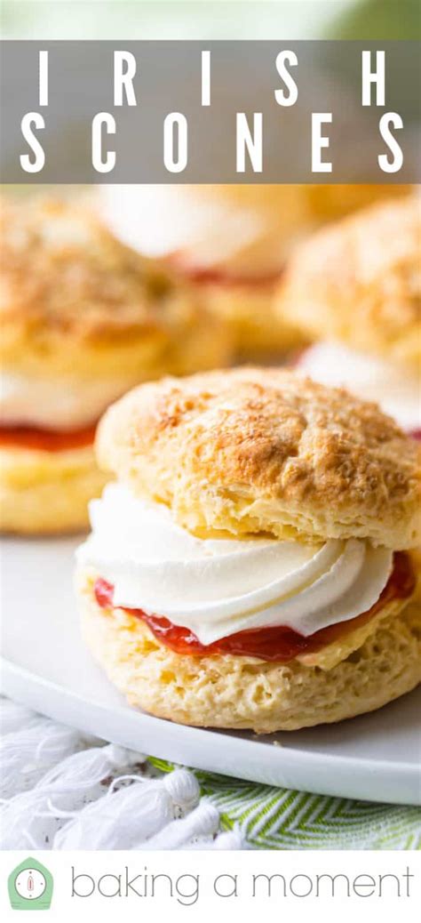 Irish Scones with Jam & Cream: Easy recipe! -Baking a Moment