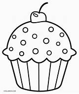 Cupcake Coloring Template Pdf Pattern Pages sketch template
