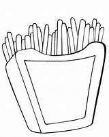 French Fries Coloring Pages  Best For Kids sketch template