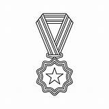 Coloring Page With Medal For Kids 11083581 Vector Art At Vecteezy sketch template