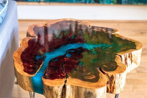 Awesome Resin Wood Table That Will Make You Want to Have It | Mesa de ...