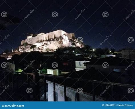 Acropolis Night View Athens Greece Stock Image - Image of night, acropolis: 182689021