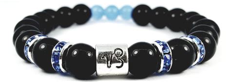 Capricorn's Black Finest Birthstone Bracelet | Zodiac Sign Jewelry ...