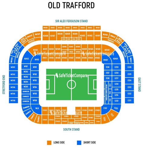 Old Trafford Stadium Seat Map | Manchester United Map ...