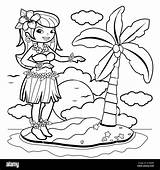 Luau Coloring Pages sketch template