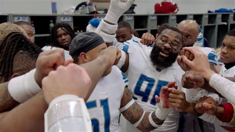 Lions at Giants: Locker room celebration