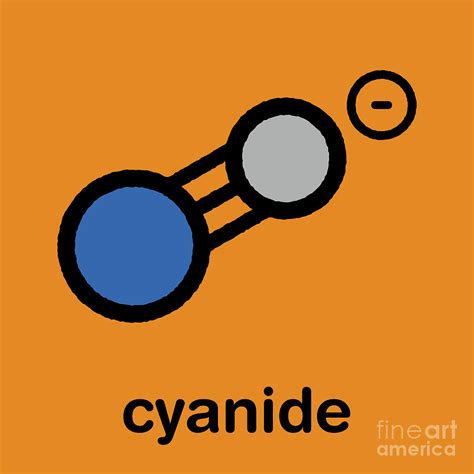 Cyanide Anion Chemical Structure Photograph by Molekuul/science Photo Library - Fine Art America