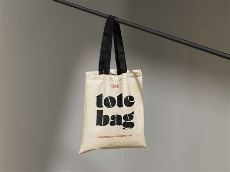 Free Tote Canvas Bag Mockup (PSD)