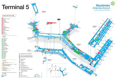 Stockholm airport terminal 5 map - Ontheworldmap.com