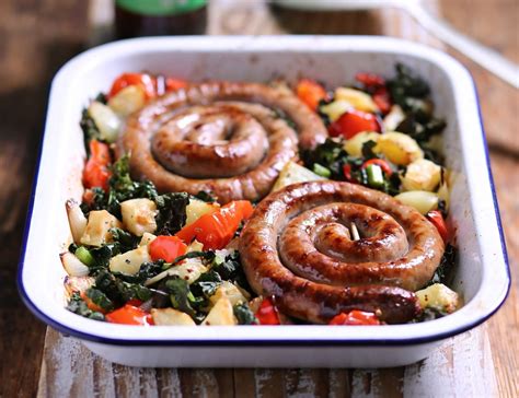 Cumberland Sausage & Vegetable Roast Recipe | Recipe | Cumberland ...