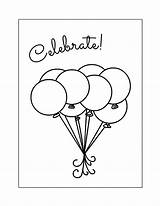 Balloon Coloring Pages Free Printable Elephant With Balloons sketch template