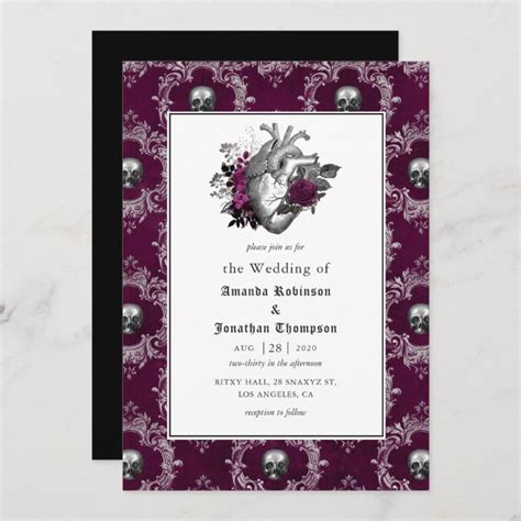 Vintage Gothic Wedding Invitation | Zazzle.com