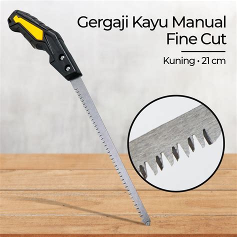 PYLEAS Gergaji Kayu Tangan Manual Pipa PVC Woodworking Fine Cut 21cm - 8102 - Yellow ...