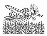 Crop Duster Coloring Pages sketch template
