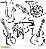 Coloring Instruments Musical Orchestra Fun Kleurplaten  sketch template
