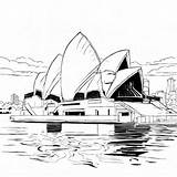 Descarga Inspiración Del Dibujo De La Ópera Sídney Coloring Pages En  sketch template