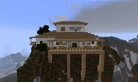 Clean Modern Mountain House Minecraft Map