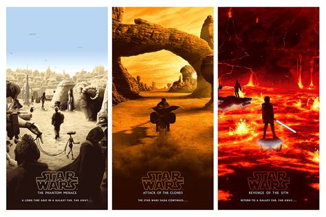 Star Wars prequel trilogy (1999) [4096x2728] by Florey : r/MoviePosterPorn