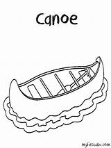 Canoe Coloring Pages  pages Children Sketch sketch template