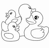 Rubber Ducky Color Page sketch template
