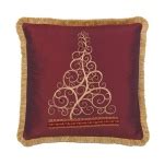 Hand painted Christmas Tree Pillow - Luxuria