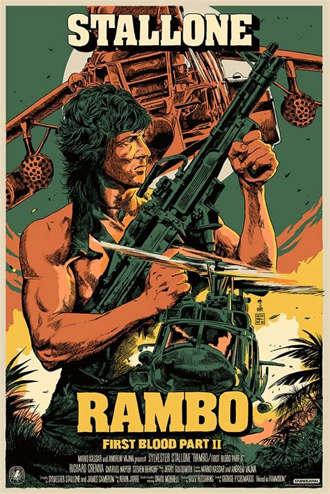 Nautilus x Mondo 04: Rambo: First Blood Part II Screenprinted Poster