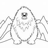 Yeti coloring Page – Coloring Corner sketch template
