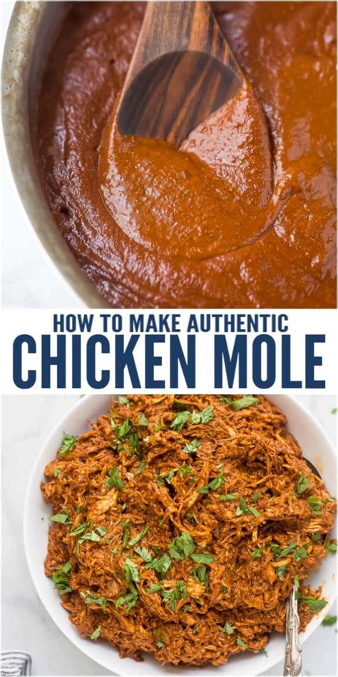 This Chicken Mole recipe is the ultimate combination of dried chili ...