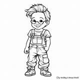 Overalls Coloring Pages  Free & Printable sketch template