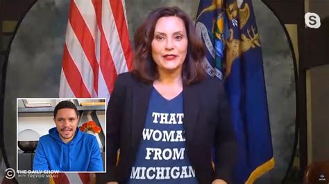 Gov. Gretchen Whitmer wears 'That woman from Michigan' T-shirt in swipe at Trump | Fox News