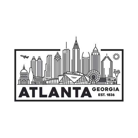 Atlanta Skyline Badge : Atlanta