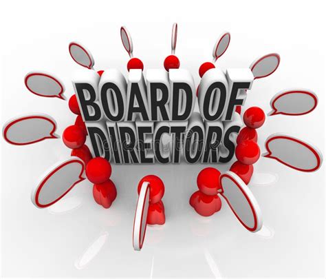 Board Of Directors People Speech Bubbles Discussion Company Lead Stock Illustration ...