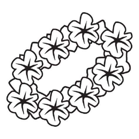 hawaii state flower coloring page