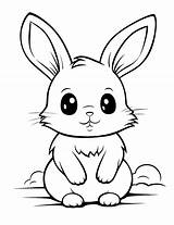 Cute Coloring Pages Of Baby Bunnies sketch template