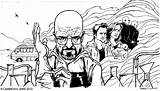 Breaking Bad  Walter White TV Show Coloring Pages sketch template