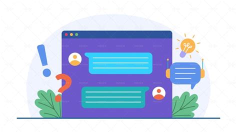 Chatbot Illustration - Graphics | Motion Array