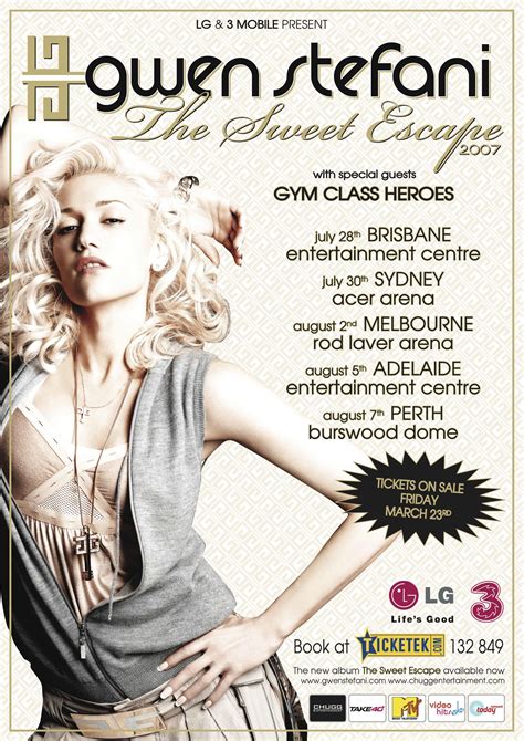 Gwen Stefani - 2007 | Vintage concert posters, Concert posters, Music poster