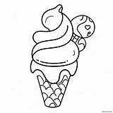 Adorable Ice Cream Cone Coloring Page 22574 18295 sketch template