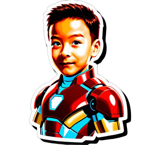 I made an AI sticker of iron man
