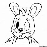 Toy Bonnie Coloring Page  Pagescom sketch template