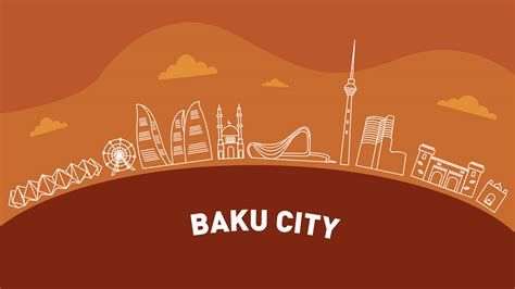 Baku Landmarks | İllustration on Behance