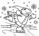 Ice Skater Coloring Page sketch template