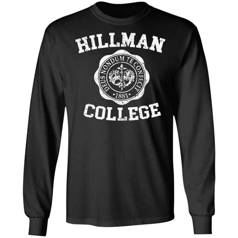 Hillman College sweatshirt, t-shirt, ladies tee